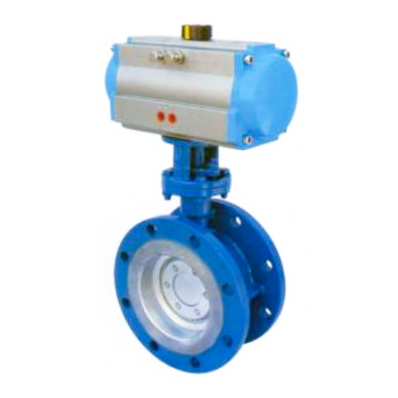 D641H Pneumatic Flange Type Hard Seal Butterfly Valve